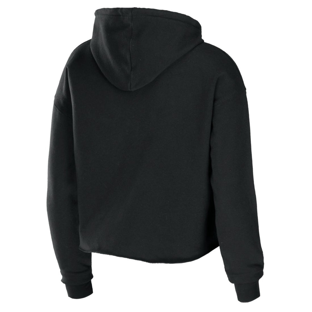 Tennessee Titans WEAR by Erin Andrews Women's Cropped Sponge Fleece Pullover Hoodie - Black cheap