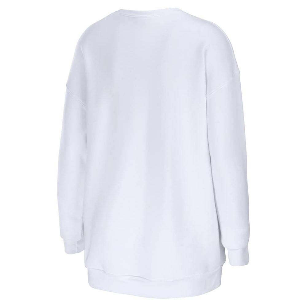 Washington Commanders WEAR by Erin Andrews Women's Oversized Pullover Sweatshirt - White for sale