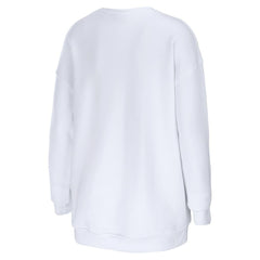 Washington Commanders WEAR by Erin Andrews Women's Oversized Pullover Sweatshirt - White for sale