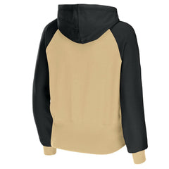 New Orleans Saints WEAR by Erin Andrews Women's Colorblock Lightweight Full-Zip Hoodie - Gold on sale