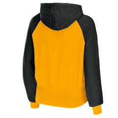 Pittsburgh Steelers WEAR by Erin Andrews Women's Colorblock Lightweight Full-Zip Hoodie - Gold online