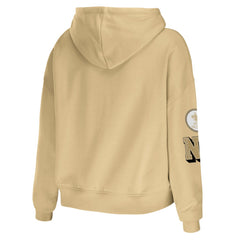 New Orleans Saints WEAR by Erin Andrews Women's Plus Size Modest Cropped Pullover Hoodie - Gold discount