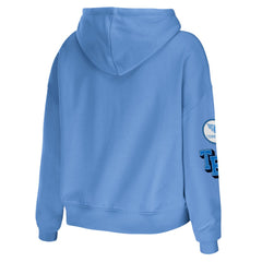 Tennessee Titans WEAR by Erin Andrews Women's Plus Size Modest Cropped Pullover Hoodie - Light Blue outlet