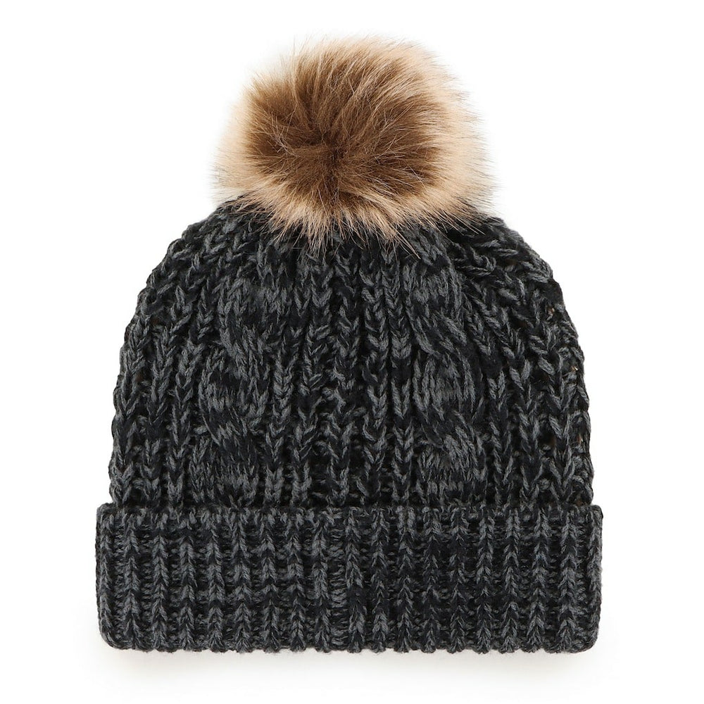 Carolina Panthers '47 Women's Meeko Cuffed Knit Hat with Pom - Black for sale