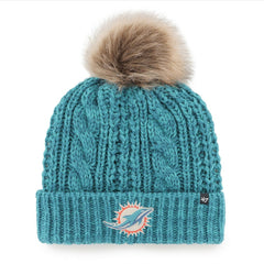 Miami Dolphins '47 Women's Meeko Cuffed Knit Hat with Pom - Aqua discount