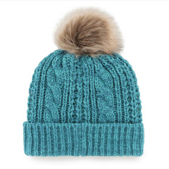 Miami Dolphins '47 Women's Meeko Cuffed Knit Hat with Pom - Aqua discount