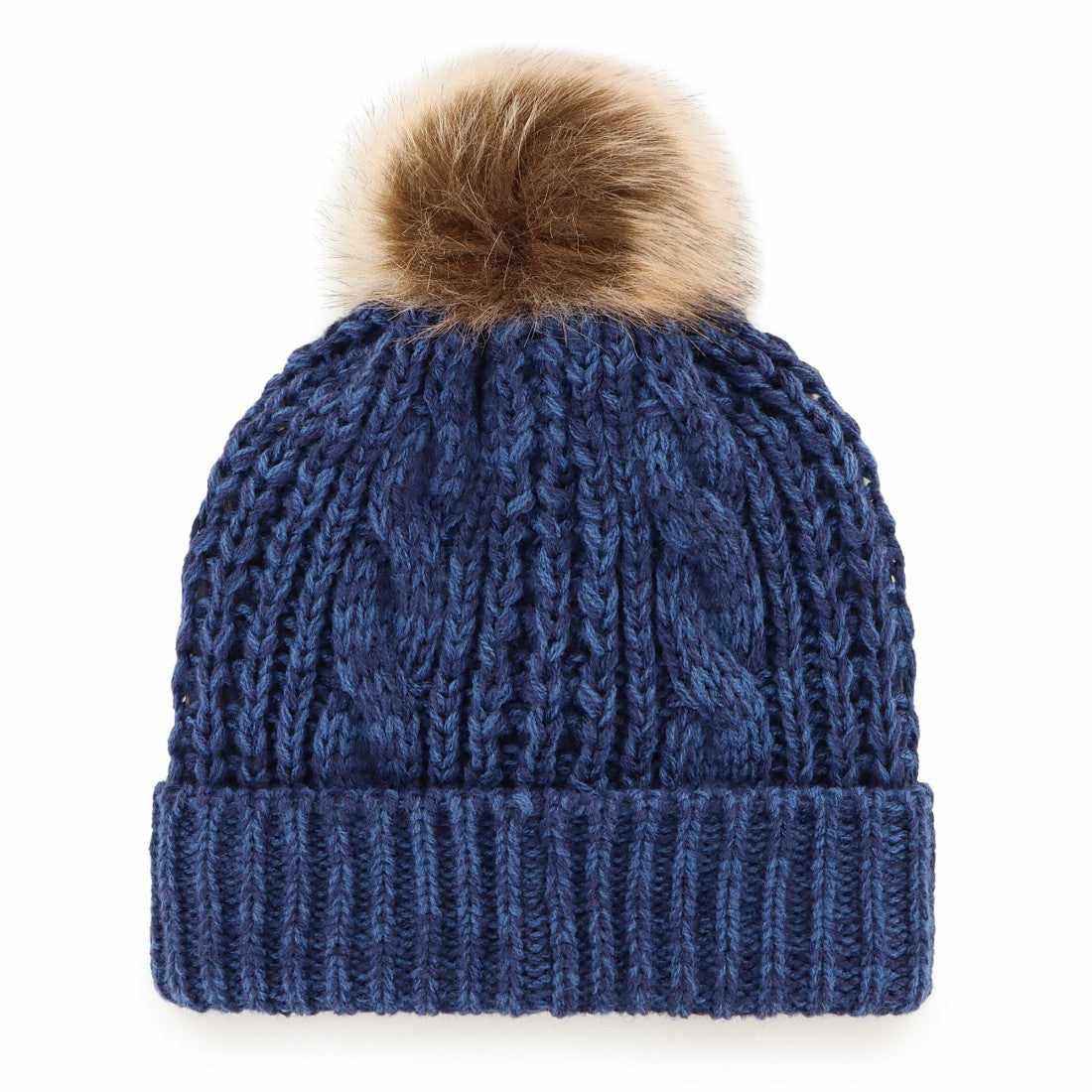 Tennessee Titans '47 Women's Meeko Cuffed Knit Hat with Pom - Navy on sale