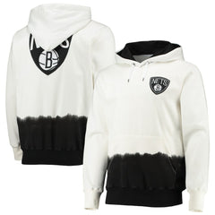Brooklyn Nets FISLL Double Dribble Dip-Dye Pullover Hoodie - Oatmeal online