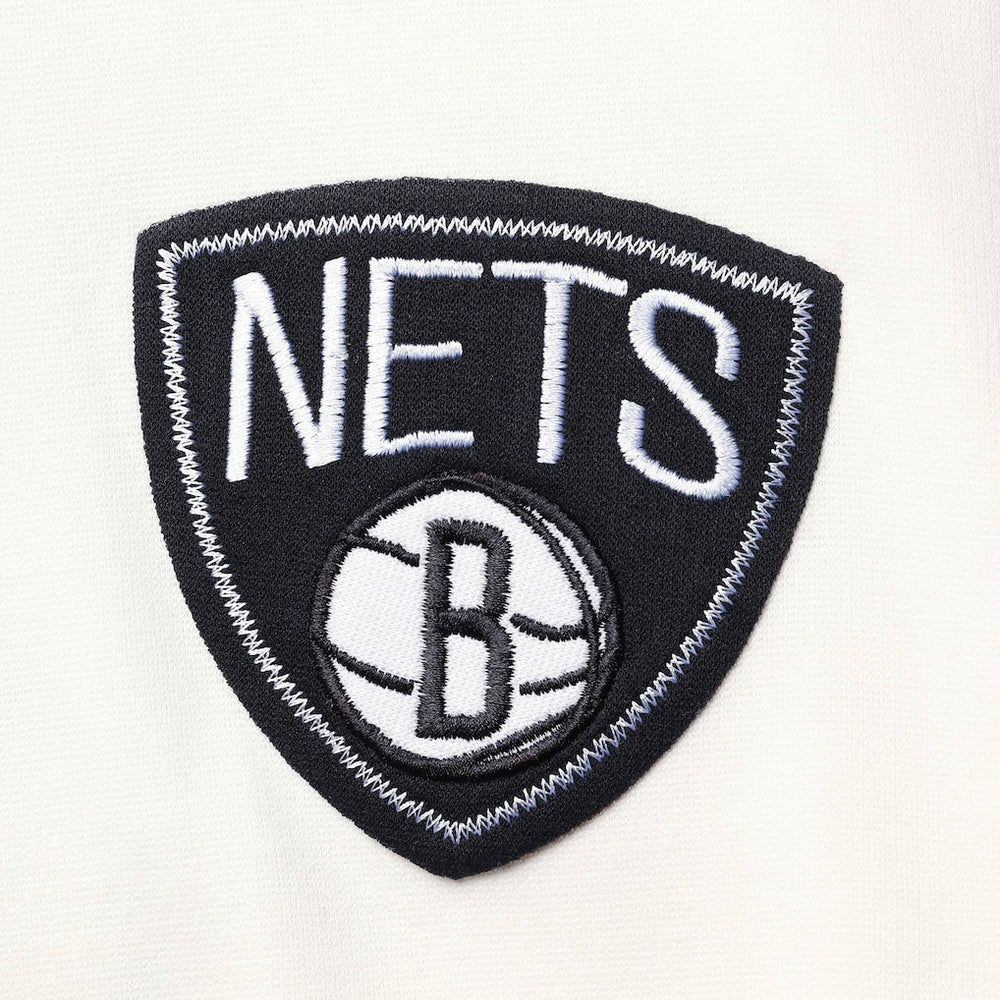 Brooklyn Nets FISLL Double Dribble Dip-Dye Pullover Hoodie - Oatmeal online