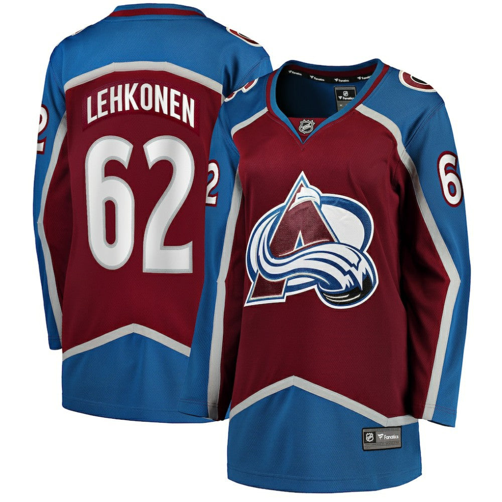 Artturi Lehkonen Colorado Avalanche Fanatics Women's Home Breakaway Player Jersey - Burgundy Jerseys