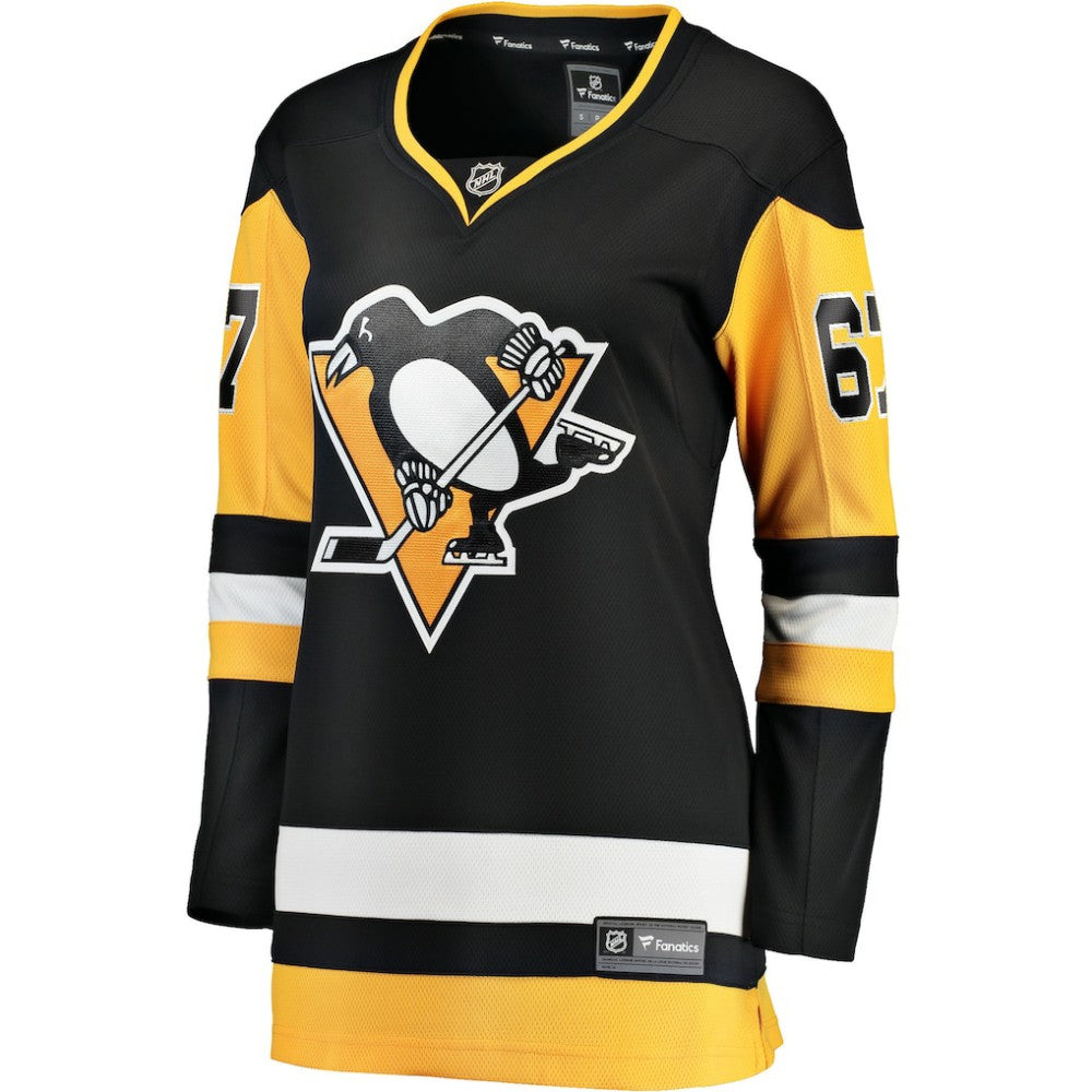 Rickard Rakell Pittsburgh Penguins Women's Fanatics Home Breakaway Player Jersey - Black Jerseys