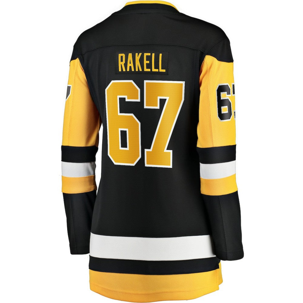 Rickard Rakell Pittsburgh Penguins Women's Fanatics Home Breakaway Player Jersey - Black Jerseys