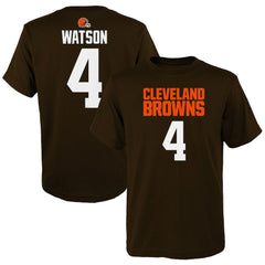 Deshaun Watson Cleveland Browns Youth Mainliner Player Name & Number T-Shirt - Brown cheap