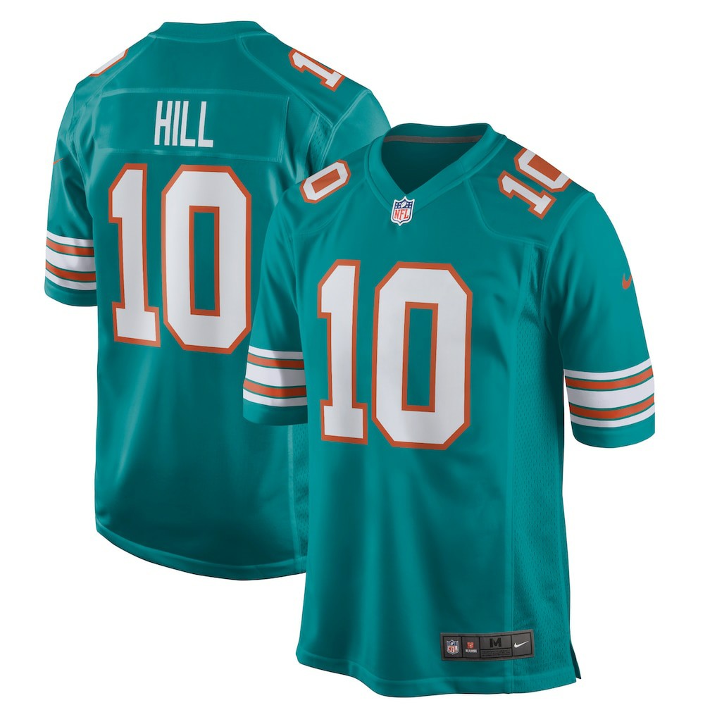 Tyreek Hill Miami Dolphins Alternate Game Jersey - Aqua sale