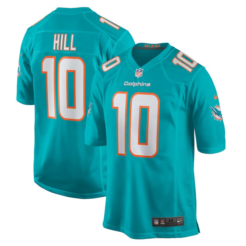 Tyreek Hill Miami Dolphins Game Jersey - Aqua online