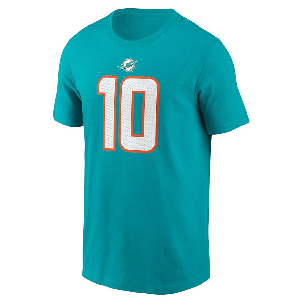 Tyreek Hill Miami Dolphins Player Name & Number T-Shirt - Aqua cheap