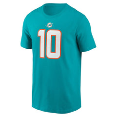 Tyreek Hill Miami Dolphins Player Name & Number T-Shirt - Aqua cheap