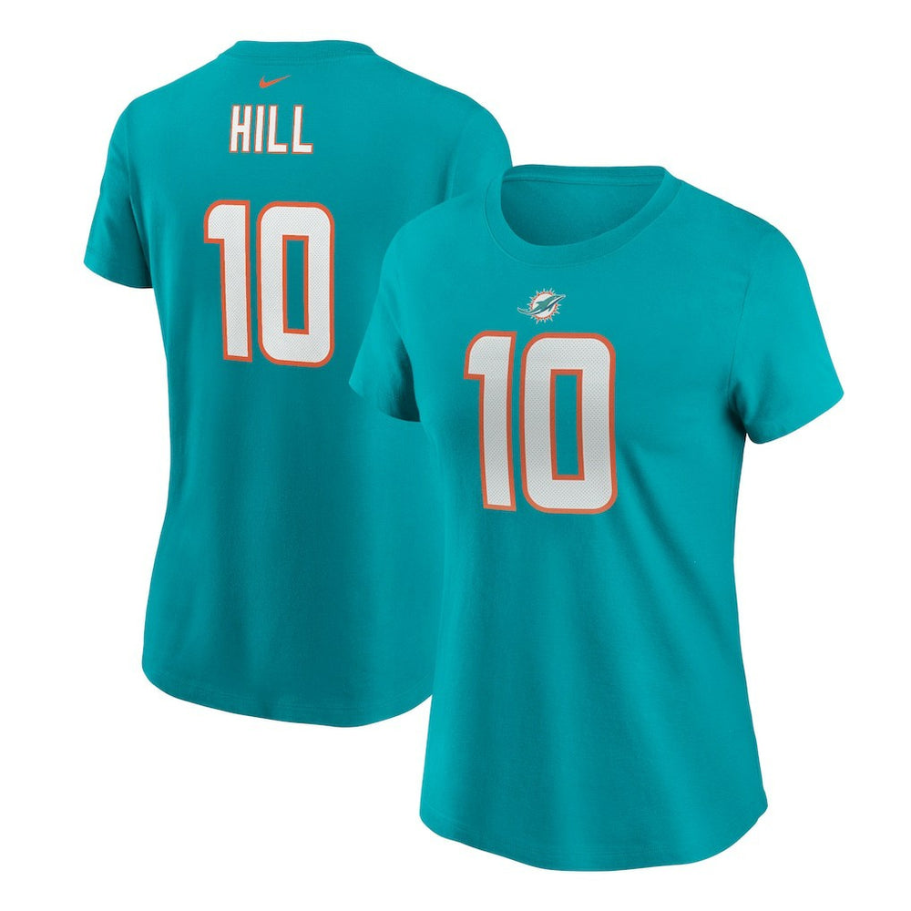 Tyreek Hill Miami Dolphins Women's Player Name & Number T-Shirt - Aqua outlet