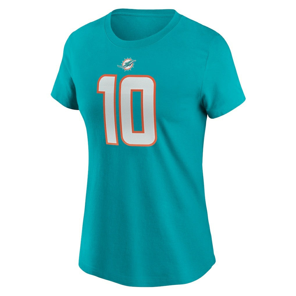 Tyreek Hill Miami Dolphins Women's Player Name & Number T-Shirt - Aqua outlet