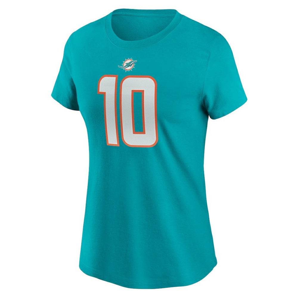Tyreek Hill Miami Dolphins Women's Player Name & Number T-Shirt - Aqua outlet