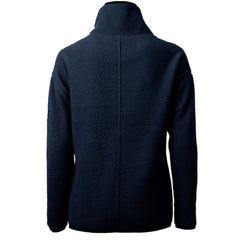 New York Yankees Cutter & Buck Women's Cascade Eco Sherpa Fleece Quarter-Zip Pullover Jacket Navy
