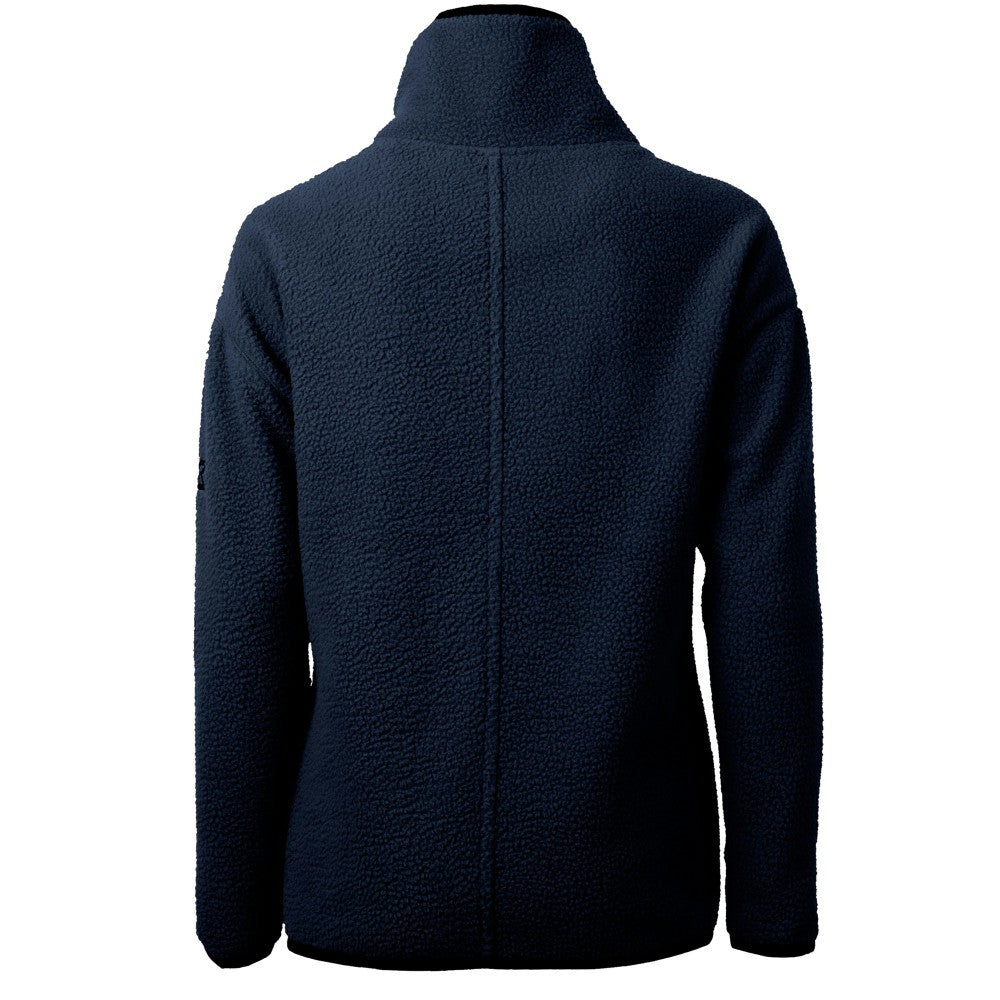Cleveland Guardians Cutter & Buck Women's Cascade Eco Sherpa Fleece Quarter-Zip Pullover Jacket Navy