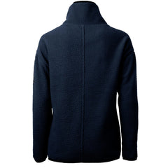 Cleveland Guardians Cutter & Buck Women's Cascade Eco Sherpa Fleece Quarter-Zip Pullover Jacket Navy