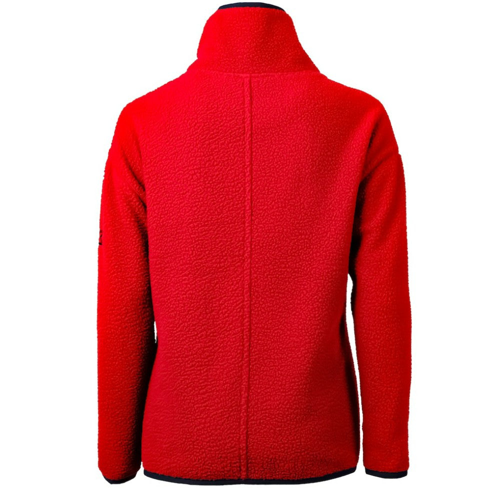 Philadelphia Phillies Cutter & Buck Women's Cascade Eco Sherpa Fleece Quarter-Zip Pullover Jacket Red