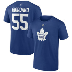 Mark Giordano Toronto Maple Leafs Fanatics Authentic Stack Name & Number T-Shirt - Blue T-shirts