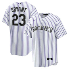 Kris Bryant Colorado Rockies Replica Player Jersey White/Purple