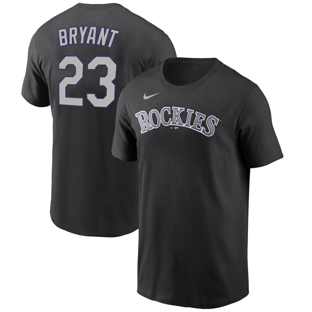 Kris Bryant Colorado Rockies Name & Number T-Shirt Black