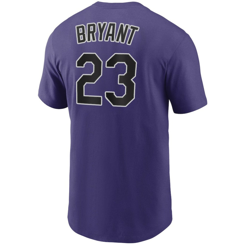 Kris Bryant Colorado Rockies Name & Number T-Shirt Purple