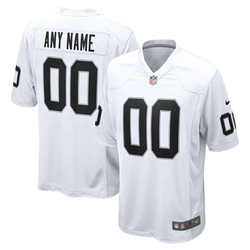 Las Vegas Raiders Youth Team Custom Game Jersey - White outlet