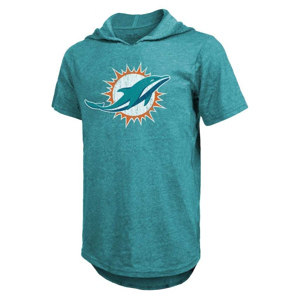 Tyreek Hill Miami Dolphins Majestic Threads Player Name & Number Short Sleeve Hoodie T-Shirt - Aqua on sale