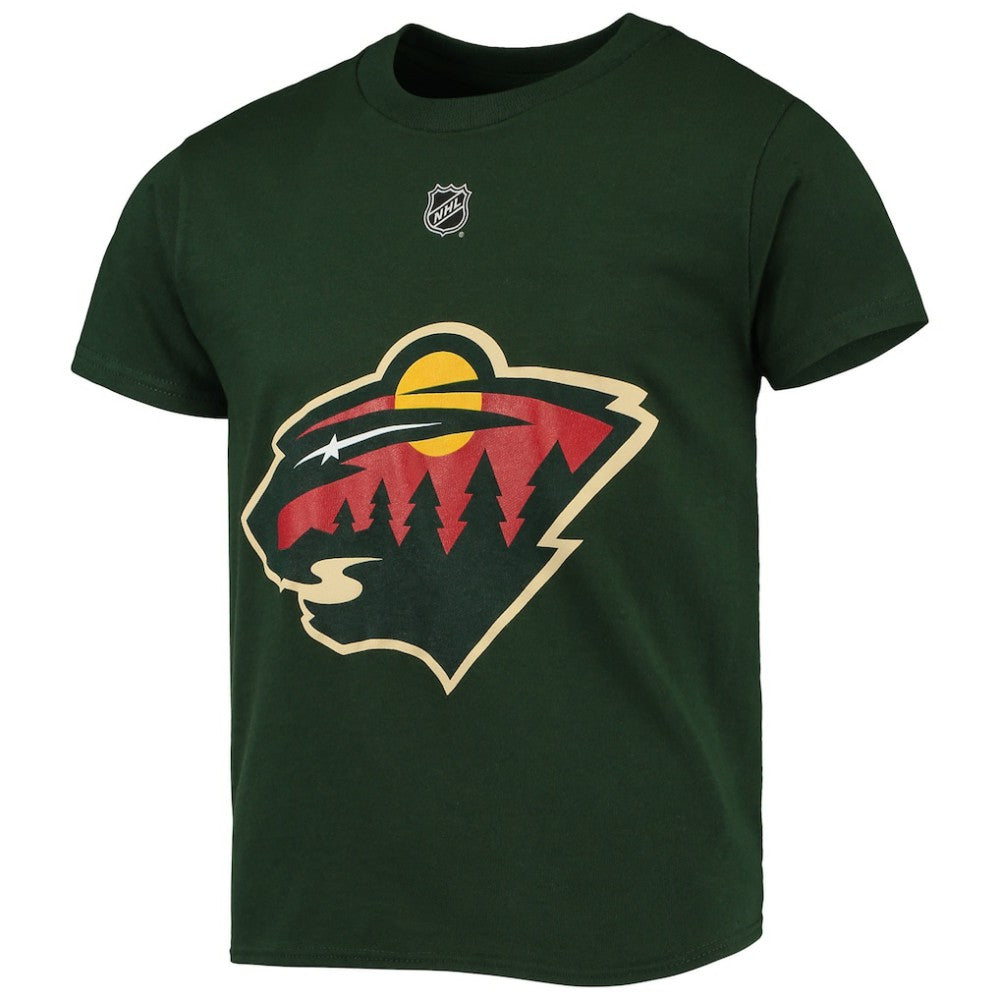 Marc-Andre Fleury Minnesota Wild Youth Player Name & Number T-Shirt - Green T-shirts