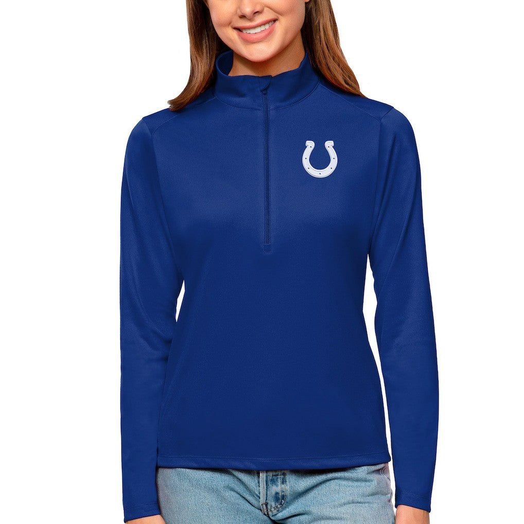Indianapolis Colts Antigua Women's Tribute Half-Zip Top - Royal cheap