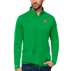 Dallas Stars Antigua Tribute Quarter-Zip Pullover Top - Kelly Green Pullover