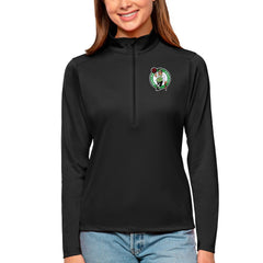Boston Celtics Antigua Women's Tribute Half-Zip Top - Black shop