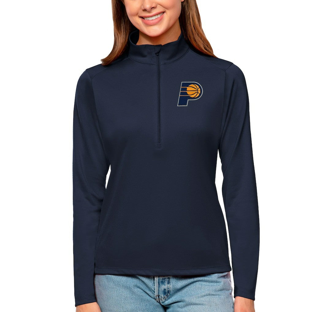 Indiana Pacers Antigua Women's Tribute Half-Zip Top - Navy discount