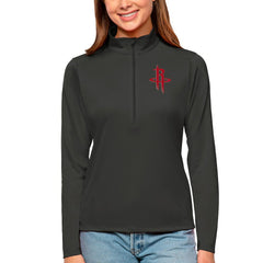 Houston Rockets Antigua Women's Tribute Half-Zip Top sale - Charcoal for sale