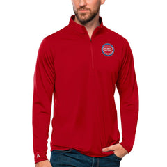 Detroit Pistons Antigua Tribute Quarter-Zip Pullover Top sale - Red for sale