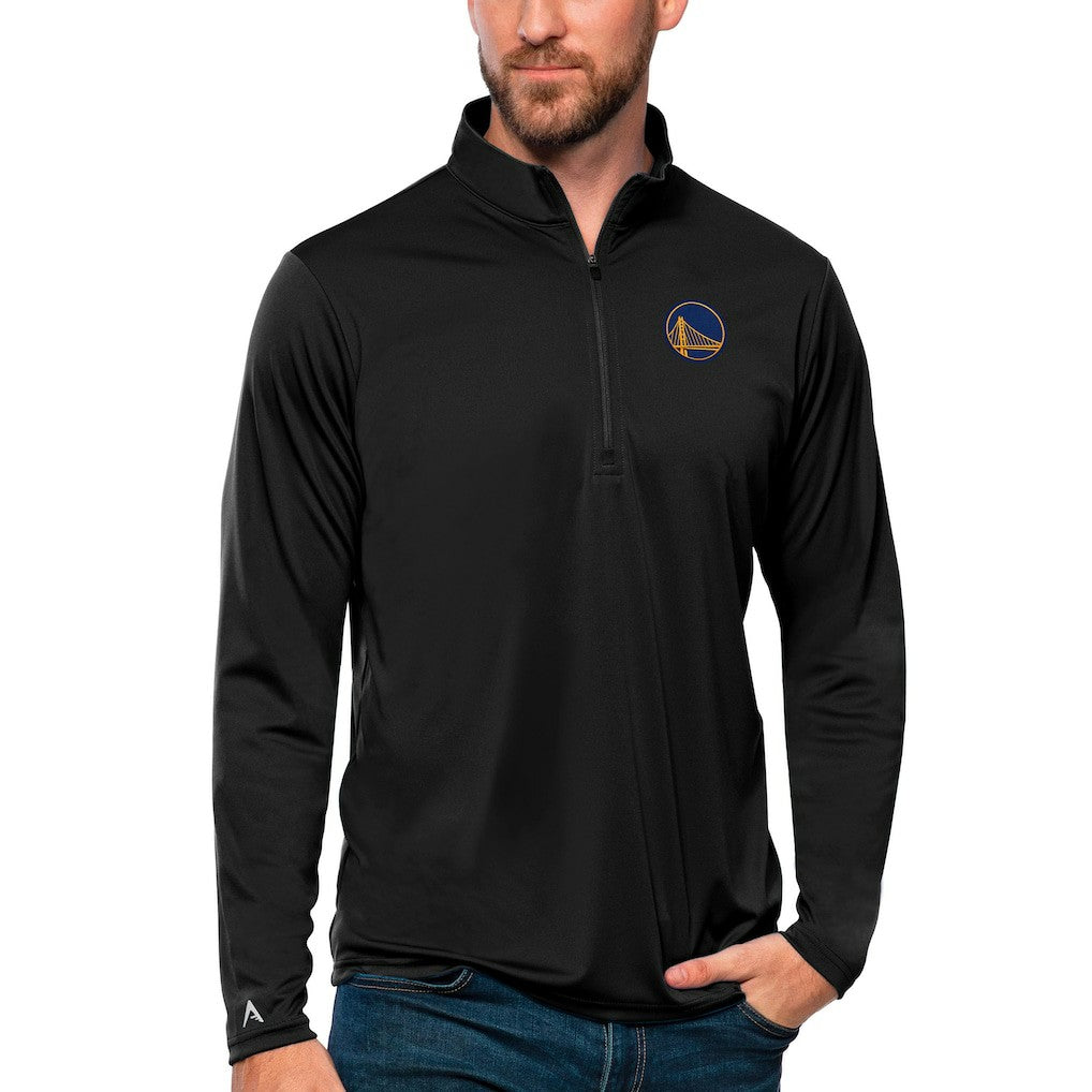 Golden State Warriors Antigua Tribute Quarter-Zip Pullover Top sale - Black cheap