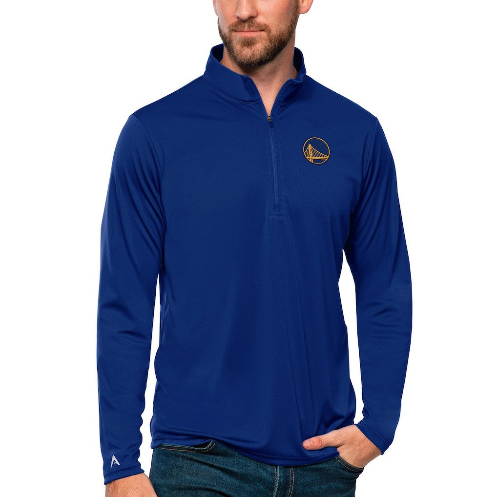 Golden State Warriors Antigua Tribute Quarter-Zip Pullover Top sale - Royal for sale