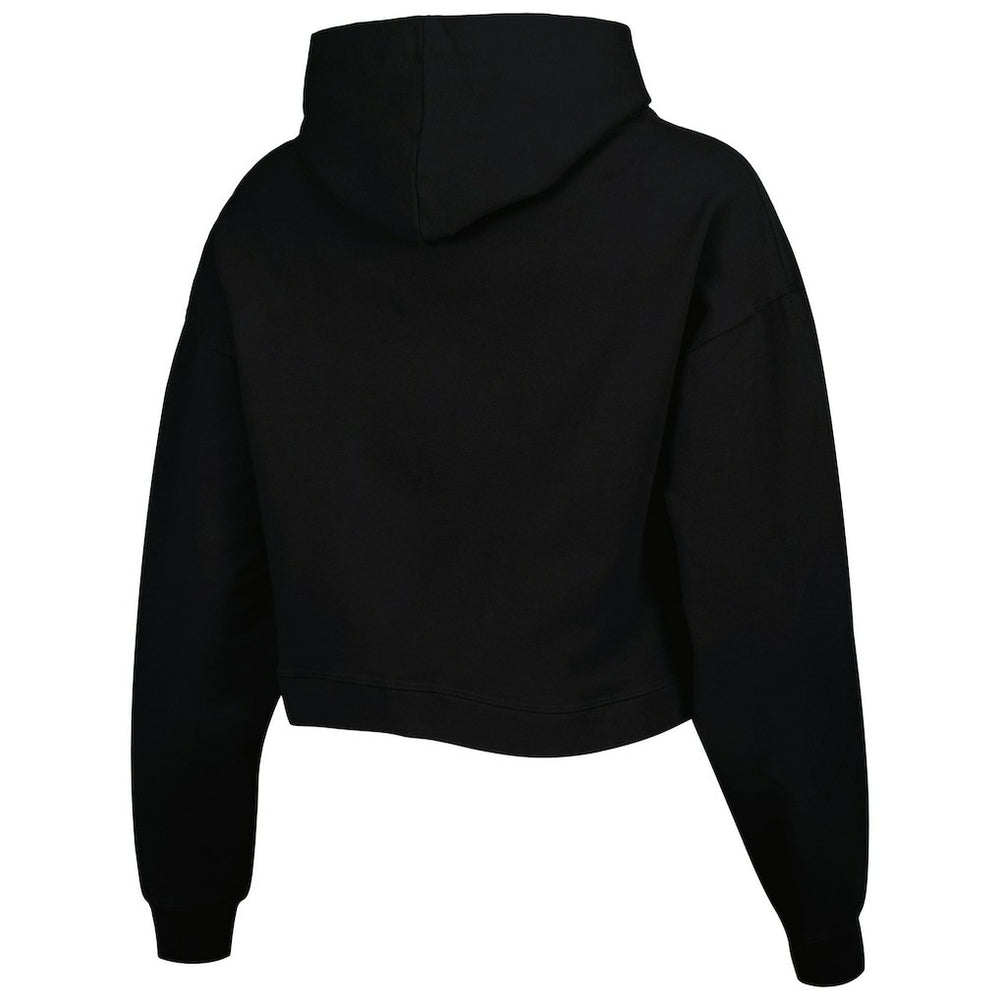 Chicago Bulls Lusso Women's Layla World Tour Cropped Pullover Hoodie sale - Black outlet