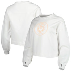 Phoenix Suns Lusso Women's Lola Ball and Chain Pullover Sweatshirt - White outlet