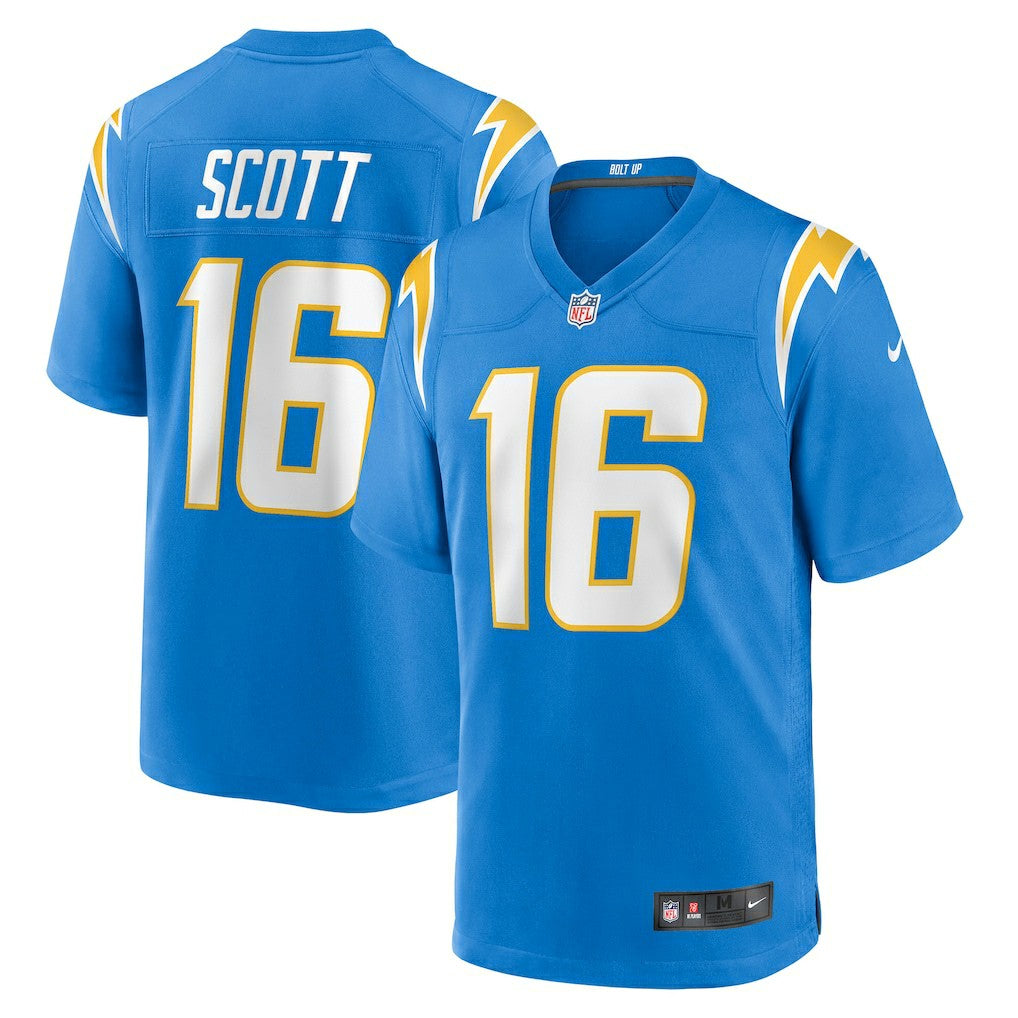 JK Scott Los Angeles Chargers Game Jersey - Powder Blue online