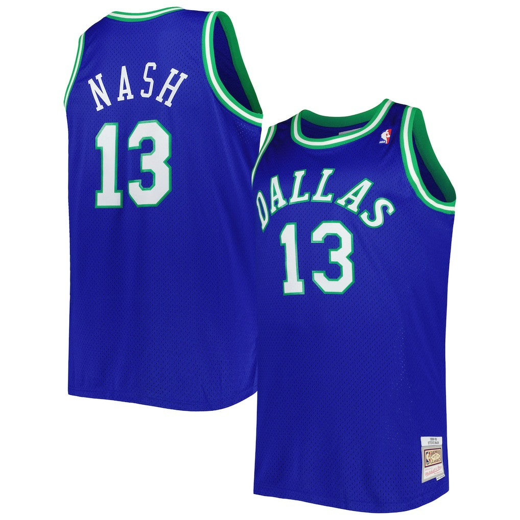 Steve Nash Dallas Mavericks Big & Tall Hardwood Classics 1998/99 Swingman Jersey sale - Blue cheap