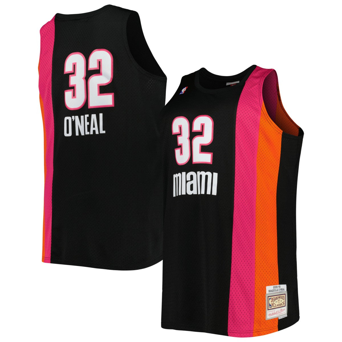 Shaquille O'Neal Miami Heat Big & Tall Hardwood Classics 2005/06 Swingman Jersey - Black shop