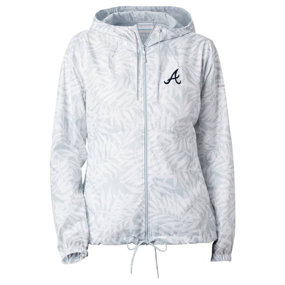 Atlanta Braves Women's Flash Forward Full-Zip Windbreaker Jacket Gray