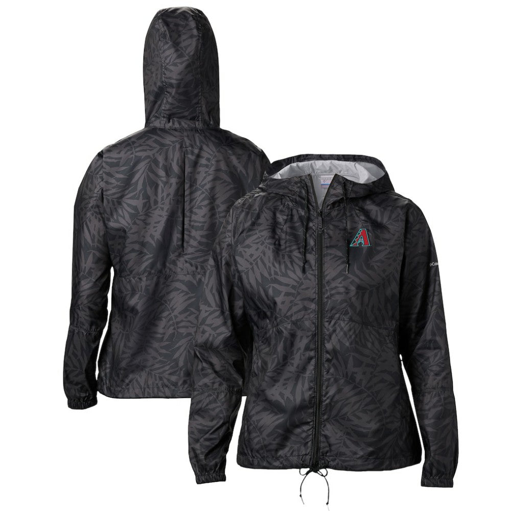 Arizona Diamondbacks Women's Flash Forward Full-Zip Windbreaker Jacket Black
